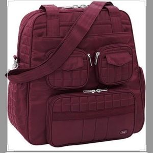 Lug Puddle Jumper Overnight Bag in Cranberry